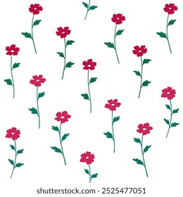 Hand drawn illustration of simple flower. Boho element for your design. Retro pattern with flower.