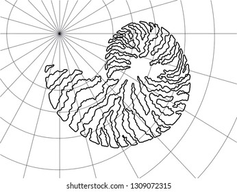 hand drawn illustration sketch map 
