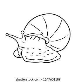 Hand drawn illustration of Snail.