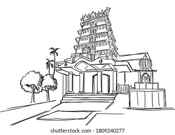 Design For Shree Kalyana Venkateshwara Temple Venkatapura  Adam Hardy Indian  Temple Architecture Transparent PNG  960x958  Free Download on NicePNG