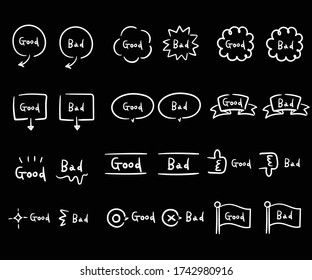 A hand drawn illustration of speech bubbles. 