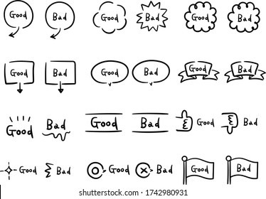 A hand drawn illustration of speech bubbles. 