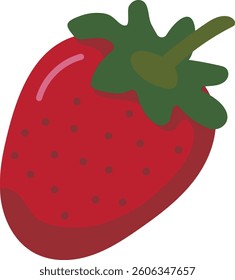 Hand drawn illustration of strawberry