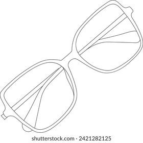 hand drawn illustration of a sunglass