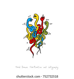 Hand drawn illustration / vector