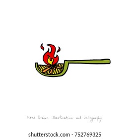 Hand drawn illustration / vector