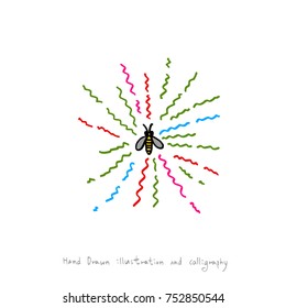 Hand drawn illustration / vector