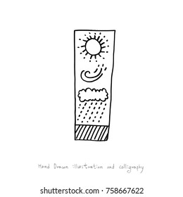 Hand drawn illustration - vector