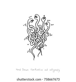 Hand drawn illustration - vector