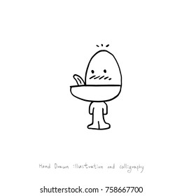 Hand drawn illustration - vector