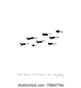 Hand drawn illustration - vector