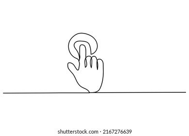 hand drawn illustration vector design single continuous line touch