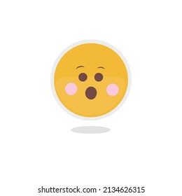 Hand drawn illustration vector Emoji on a white background