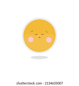 handgezeichnete Vektorgrafik Emoji auf weißem Hintergrund