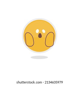Vector de ilustración dibujado a mano Emoji sobre fondo blanco