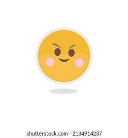 Hand drawn illustration vector Emoji on a white background