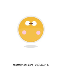 Vector de ilustración dibujado a mano Emoji sobre fondo blanco