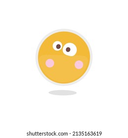 Vector de ilustración dibujado a mano Emoji sobre fondo blanco