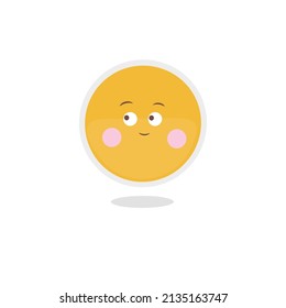 Vector de ilustración dibujado a mano Emoji sobre fondo blanco