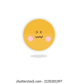 Vector de ilustración dibujado a mano Emoji sobre fondo blanco