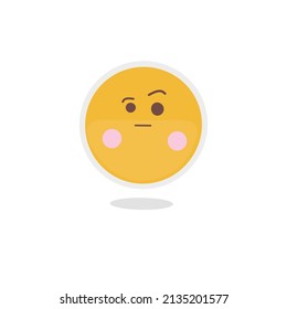 Hand drawn illustration vector Emoji on a white background
