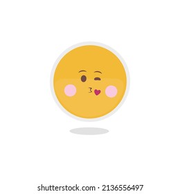 Vector de ilustración dibujado a mano Emoji sobre fondo blanco