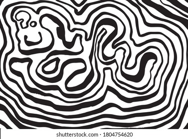 Hand drawn illustrations of brush strokes, grunge texture background isolated on white background.  