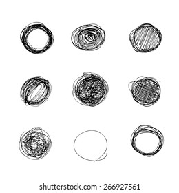 Hand drawn illustrations for use as individual designs or as a background