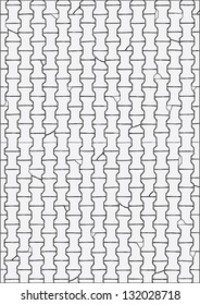 Hand drawn image of paved road surface, viewed from above