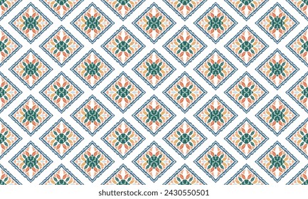 Hand drawn Indian embroidery, ornament, folklore, geometric, tribal vector texture. Seamless striped pattern in the style of Aztec, Scandinavian, Slavic, Mexican, folk pattern.