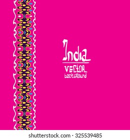 Hand drawn indian ornament