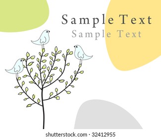 Hand drawn infant card for design use