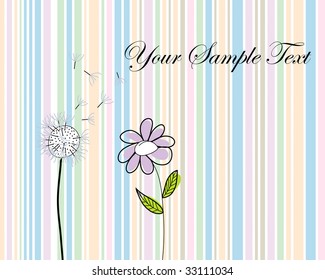 Hand drawn infant card for design use