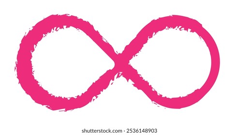 Hand drawn infinity symbol. Black infinity icon. Eternity, infinite, limitless and forever signs.