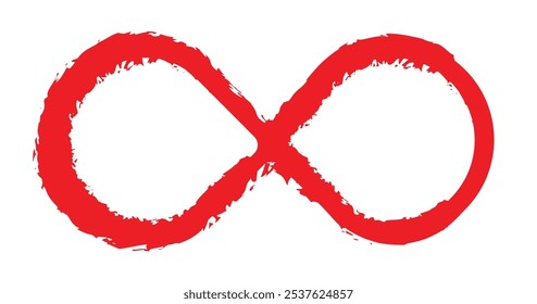 Hand drawn infinity symbol. Black infinity icon. Eternity, infinite, limitless and forever signs.