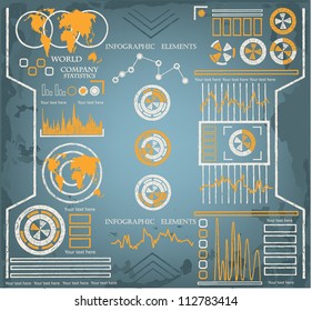 Hand drawn Info graphics set