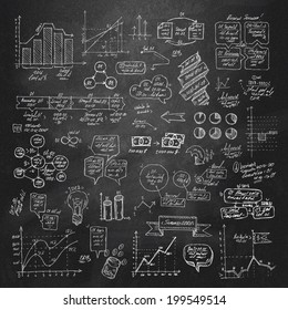 Hand drawn infographic elements. Vector format