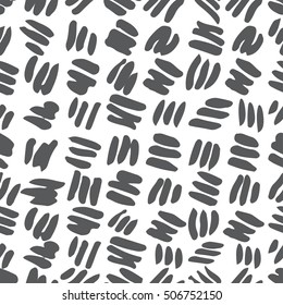 Hand drawn ink abstract texture seamless background. Good idea for creative banners, posters, invitations, cards. Vector illustration