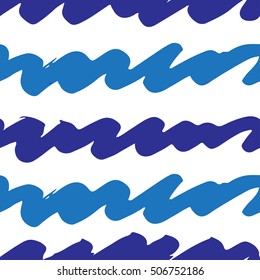 Hand drawn ink abstract texture seamless background. Good idea for creative banners, posters, invitations, cards. Vector illustration