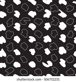 Hand drawn ink abstract texture seamless background. Good idea for creative banners, posters, invitations, cards. Vector illustration