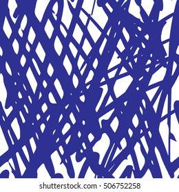 Hand drawn ink abstract texture seamless background. Good idea for creative banners, posters, invitations, cards. Vector illustration