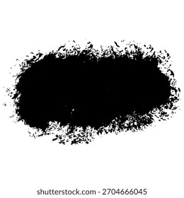 Pinceladas de tinta dibujadas a mano en negro ideal para diseños creativos de grunge