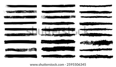 Hand drawn ink chalk crayon marker  doodle sketch set collection isolated on white background.