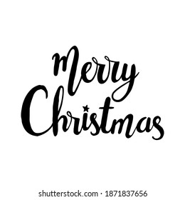 Hand Drawn Ink Lettering. Merry Christmas hand drawn lettering. lettering - Merry Christmas