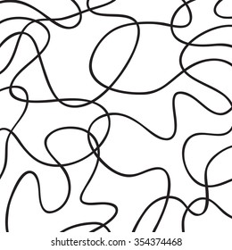 Hand drawn ink line texture. Abstract background pattern, vector illustration.