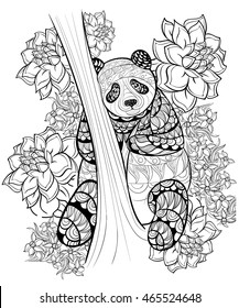 Panda Bear Coloring Pages Images Stock Photos Vectors Shutterstock