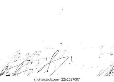 Hand drawn ink pattern and textures made of scratches and lights trails. Abstract drawing backgrounds in black and white. Trendy monochrome pencil or pen brush marks. Vector.