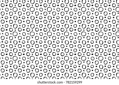 Hand drawn ink seamless pattern