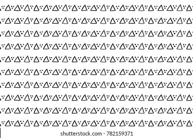 Hand drawn ink seamless pattern