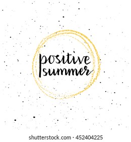 Hand drawn ink texture with lattering. Good for creative and greeting cards, posters, banners and covers. Vector.